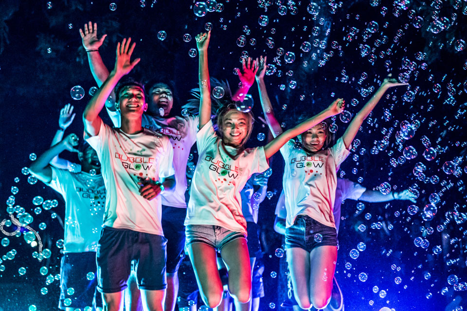 Ready to Light up the Night at Singapore First Bubble Glow 5k?