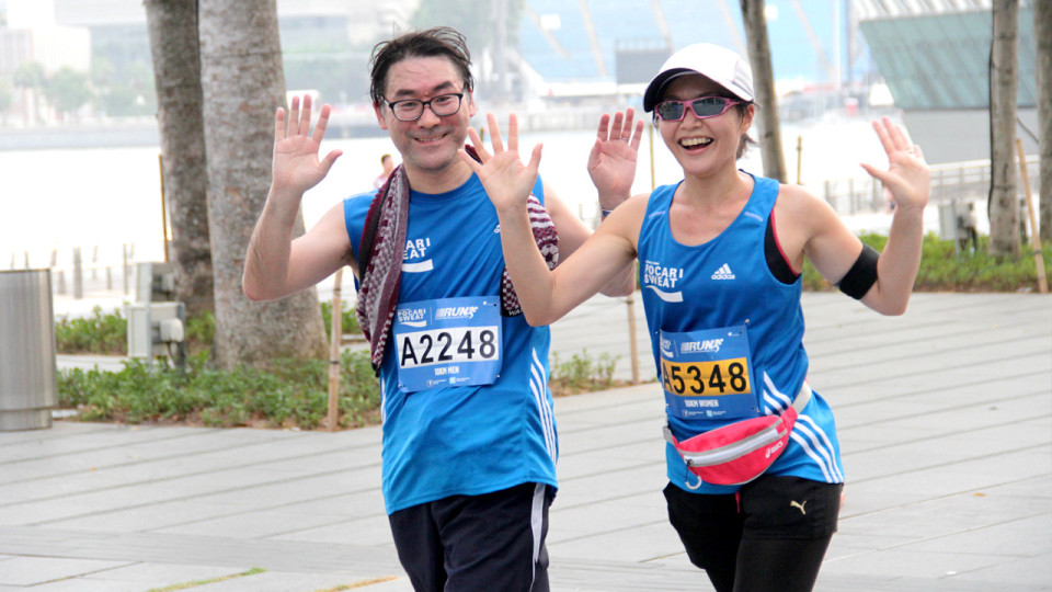 The Sea of Blue at the Pocari Sweat Run 2013